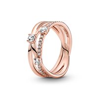 Anello Pandora Donna Pandora Timeless in Lega metallica Zirconia 189400C01-48 - 189400C01-50